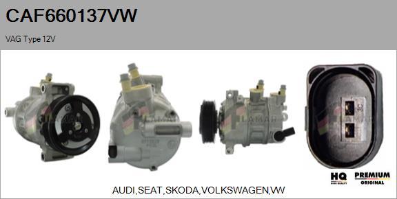 FLAMAR CAF660137VW - Compressor, air conditioning autospares.lv