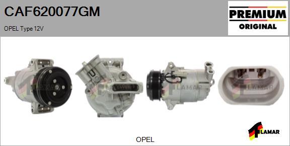 FLAMAR CAF620077GM - Compressor, air conditioning autospares.lv