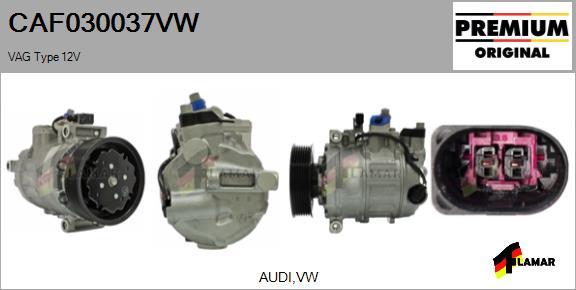 FLAMAR CAF030037VW - Compressor, air conditioning autospares.lv