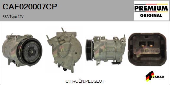 FLAMAR CAF020007CP - Compressor, air conditioning autospares.lv