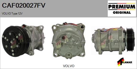 FLAMAR CAF020027FV - Compressor, air conditioning autospares.lv