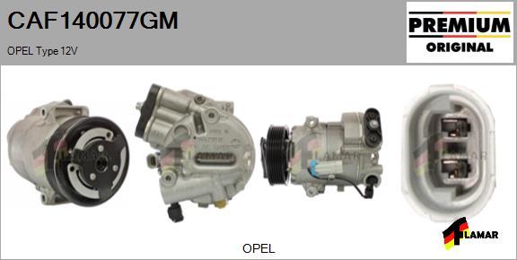 FLAMAR CAF140077GM - Compressor, air conditioning autospares.lv