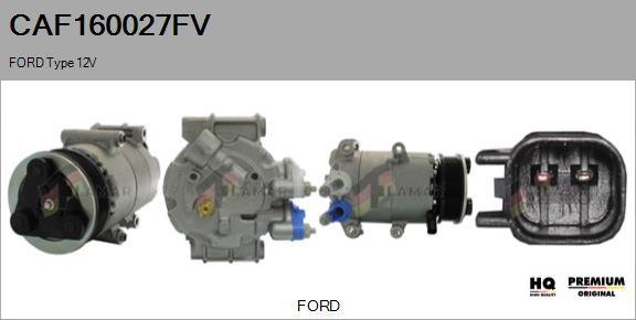 FLAMAR CAF160027FV - Compressor, air conditioning autospares.lv