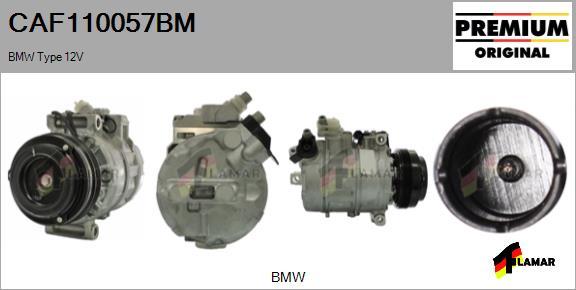 FLAMAR CAF110057BM - Compressor, air conditioning autospares.lv