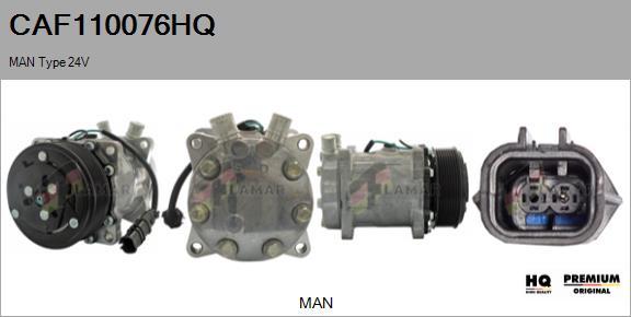 FLAMAR CAF110076HQ - Compressor, air conditioning autospares.lv