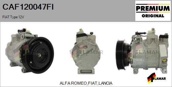 FLAMAR CAF120047FI - Compressor, air conditioning autospares.lv