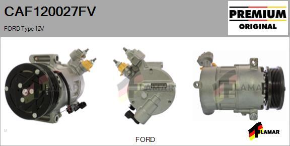 FLAMAR CAF120027FV - Compressor, air conditioning autospares.lv