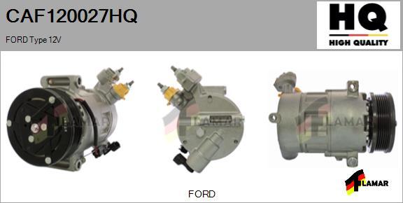 FLAMAR CAF120027HQ - Compressor, air conditioning autospares.lv