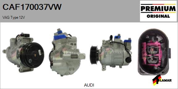 FLAMAR CAF170037VW - Compressor, air conditioning autospares.lv