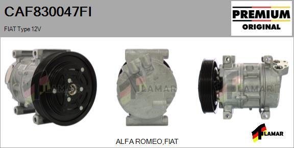 FLAMAR CAF830047FI - Compressor, air conditioning autospares.lv