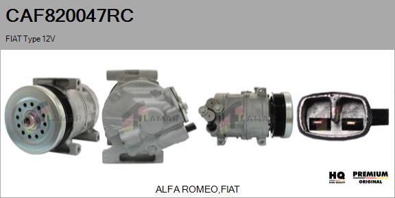 FLAMAR CAF820047RC - Compressor, air conditioning autospares.lv