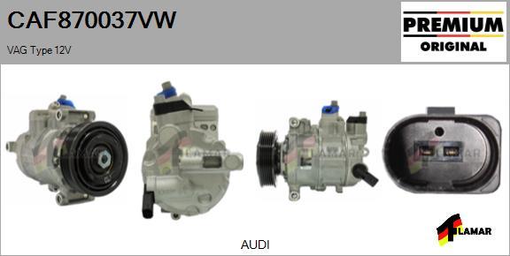 FLAMAR CAF870037VW - Compressor, air conditioning autospares.lv