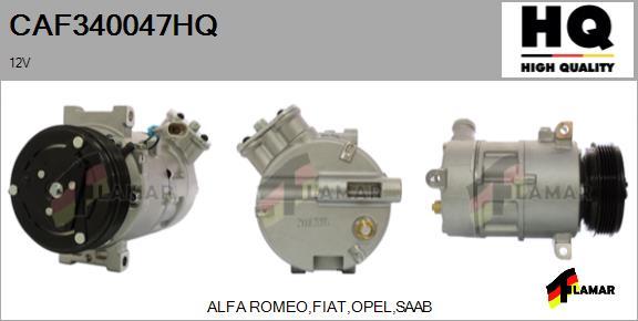 FLAMAR CAF340047HQ - Compressor, air conditioning autospares.lv