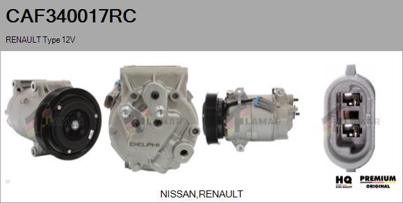 FLAMAR CAF340017RC - Compressor, air conditioning autospares.lv