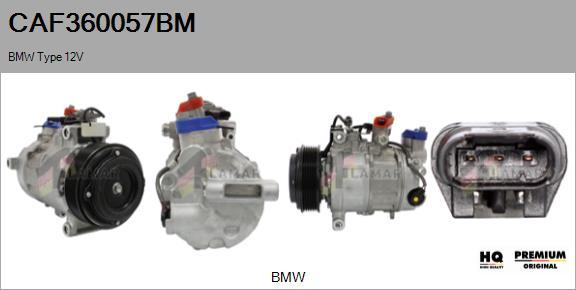 FLAMAR CAF360057BM - Compressor, air conditioning autospares.lv