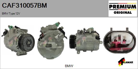 FLAMAR CAF310057BM - Compressor, air conditioning autospares.lv