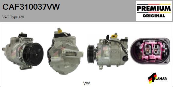 FLAMAR CAF310037VW - Compressor, air conditioning autospares.lv