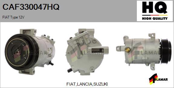 FLAMAR CAF330047HQ - Compressor, air conditioning autospares.lv