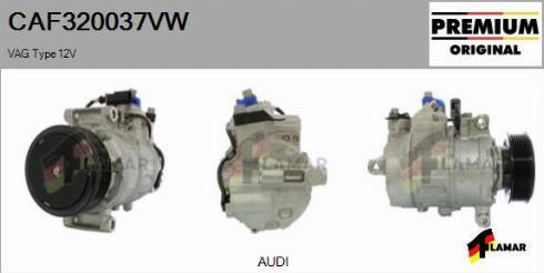 FLAMAR CAF320037VW - Compressor, air conditioning autospares.lv