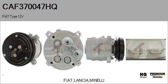 FLAMAR CAF370047HQ - Compressor, air conditioning autospares.lv