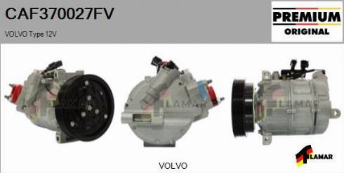 FLAMAR CAF370027FV - Compressor, air conditioning autospares.lv