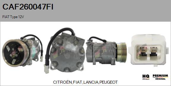 FLAMAR CAF260047FI - Compressor, air conditioning autospares.lv