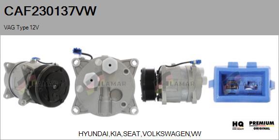 FLAMAR CAF230137VW - Compressor, air conditioning autospares.lv