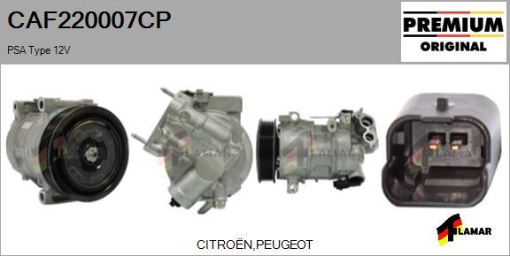 FLAMAR CAF220007CP - Compressor, air conditioning autospares.lv