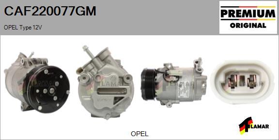 FLAMAR CAF220077GM - Compressor, air conditioning autospares.lv