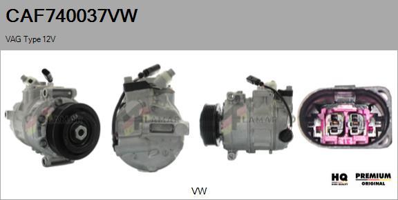 FLAMAR CAF740037VW - Compressor, air conditioning autospares.lv