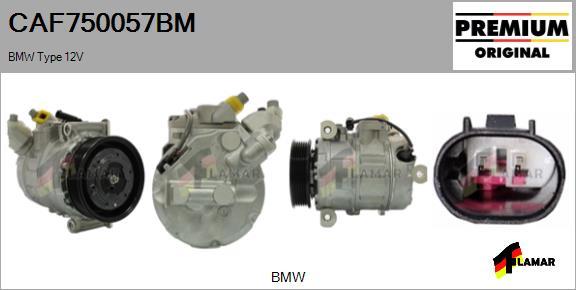 FLAMAR CAF750057BM - Compressor, air conditioning autospares.lv