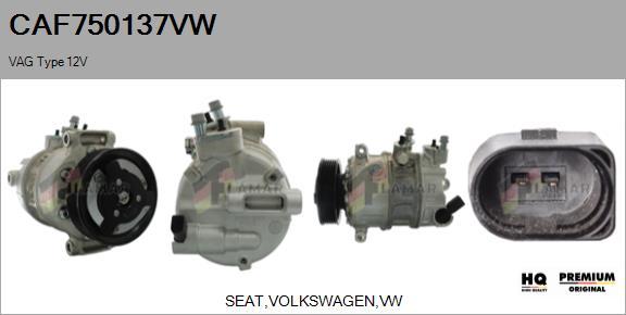 FLAMAR CAF750137VW - Compressor, air conditioning autospares.lv