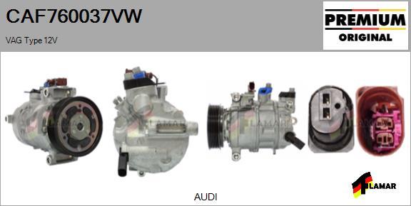 FLAMAR CAF760037VW - Compressor, air conditioning autospares.lv