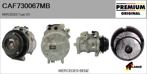 FLAMAR CAF730067MB - Compressor, air conditioning autospares.lv