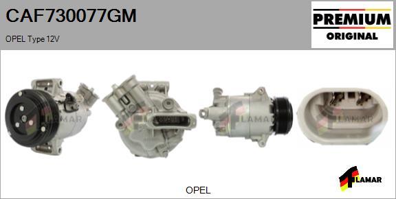 FLAMAR CAF730077GM - Compressor, air conditioning autospares.lv