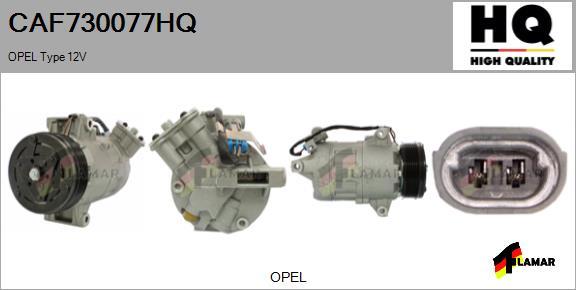 FLAMAR CAF730077HQ - Compressor, air conditioning autospares.lv