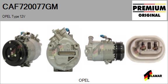 FLAMAR CAF720077GM - Compressor, air conditioning autospares.lv