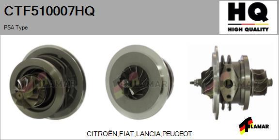 FLAMAR CTF510007HQ - CHRA Cartridge, charger autospares.lv