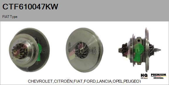 FLAMAR CTF610047KW - CHRA Cartridge, charger autospares.lv