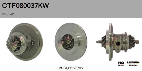 FLAMAR CTF080037KW - CHRA Cartridge, charger autospares.lv