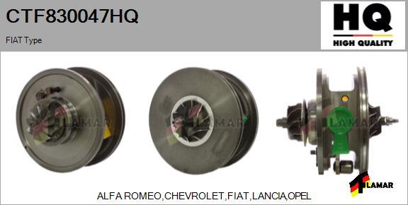 FLAMAR CTF830047HQ - CHRA Cartridge, charger autospares.lv