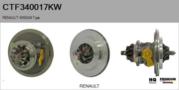 FLAMAR CTF340017KW - CHRA Cartridge, charger autospares.lv