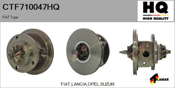 FLAMAR CTF710047HQ - CHRA Cartridge, charger autospares.lv