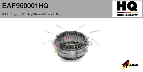 FLAMAR EAF960001HQ - Stator, alternator autospares.lv