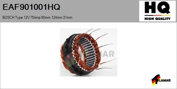 FLAMAR EAF901001HQ - Stator, alternator autospares.lv