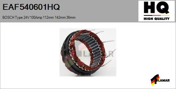 FLAMAR EAF540601HQ - Stator, alternator autospares.lv