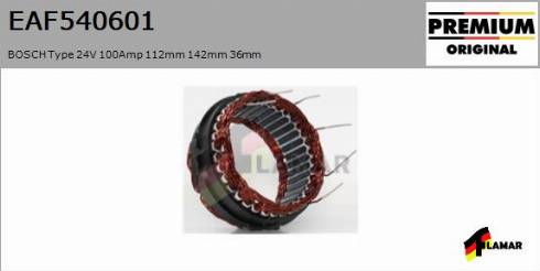 FLAMAR EAF540601
 - Stator, alternator autospares.lv