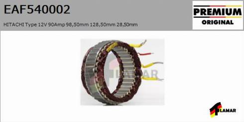 FLAMAR EAF540002
 - Stator, alternator autospares.lv