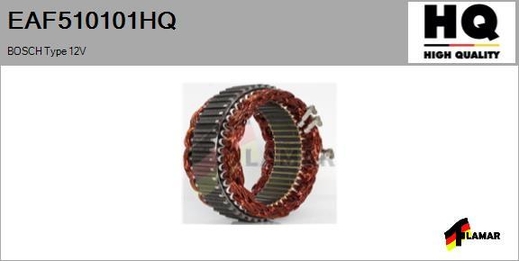 FLAMAR EAF510101HQ - Stator, alternator autospares.lv