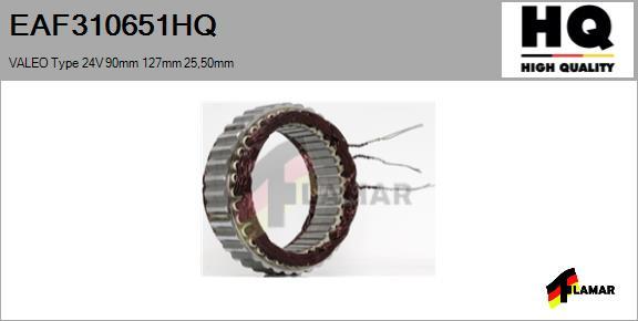 FLAMAR EAF310651HQ - Stator, alternator autospares.lv